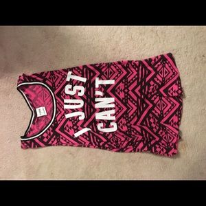 pink victoria secret tank